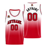 Custom Basketball Jersey Personalized Stitched Team Name Number Logo Red&Black