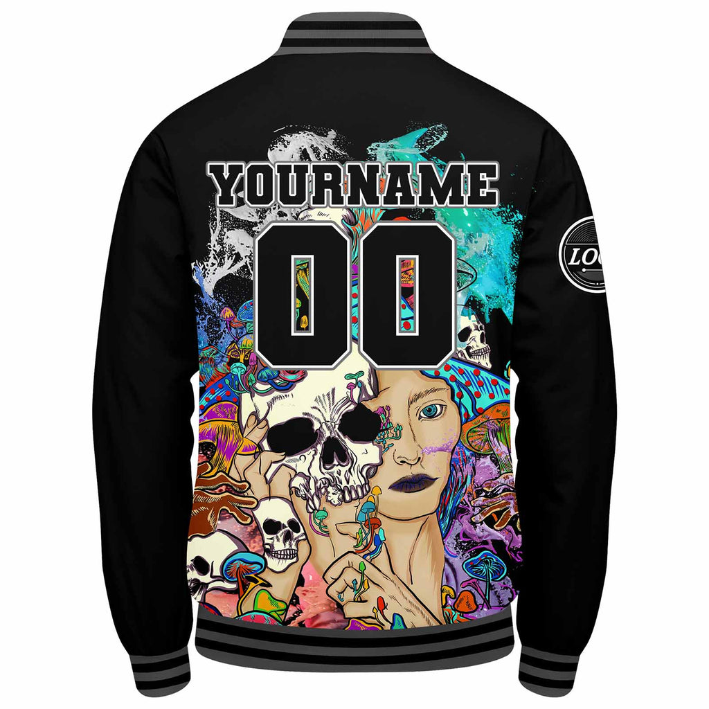 Custom Varsity Jacket Letterman jacket for Men, Women and Youth Grey enthsush