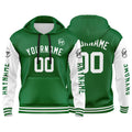Custom Green White Sweatshirt Hoodie For Men Women Girl Boy Print Your Logo Name Number enthsush