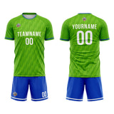 Custom Soccer Jerseys for Men Women Personalized Soccer Uniforms for Adult and Kid Green-Blue