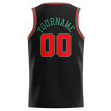 Custom Stitched Basketball Jersey for Men, Women And Kids Black-Green-Red