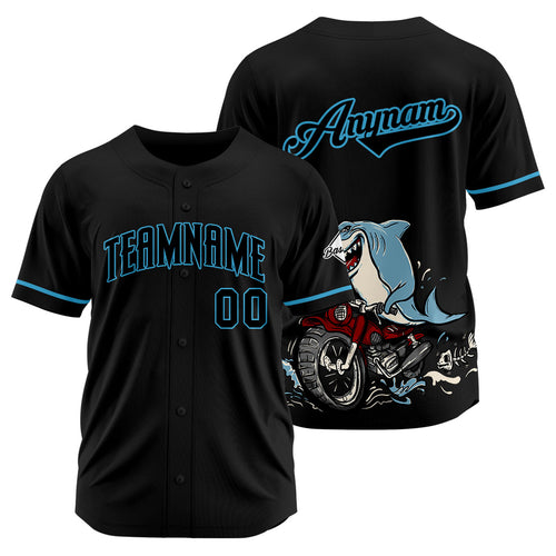 Custom Baseball Uniforms High-Quality for Adult Kids Optimized for Performance Motor shark-Black enthsush