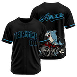 Custom Baseball Uniforms High-Quality for Adult Kids Optimized for Performance Motor shark-Black