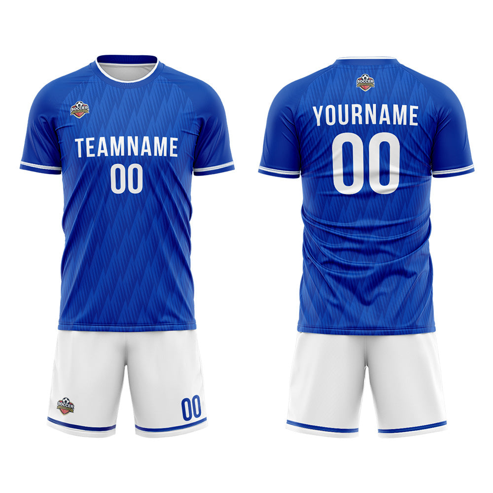 Custom Soccer Jerseys for Men Women Personalized Soccer Uniforms for Adult and Kid Royal-White enthsush
