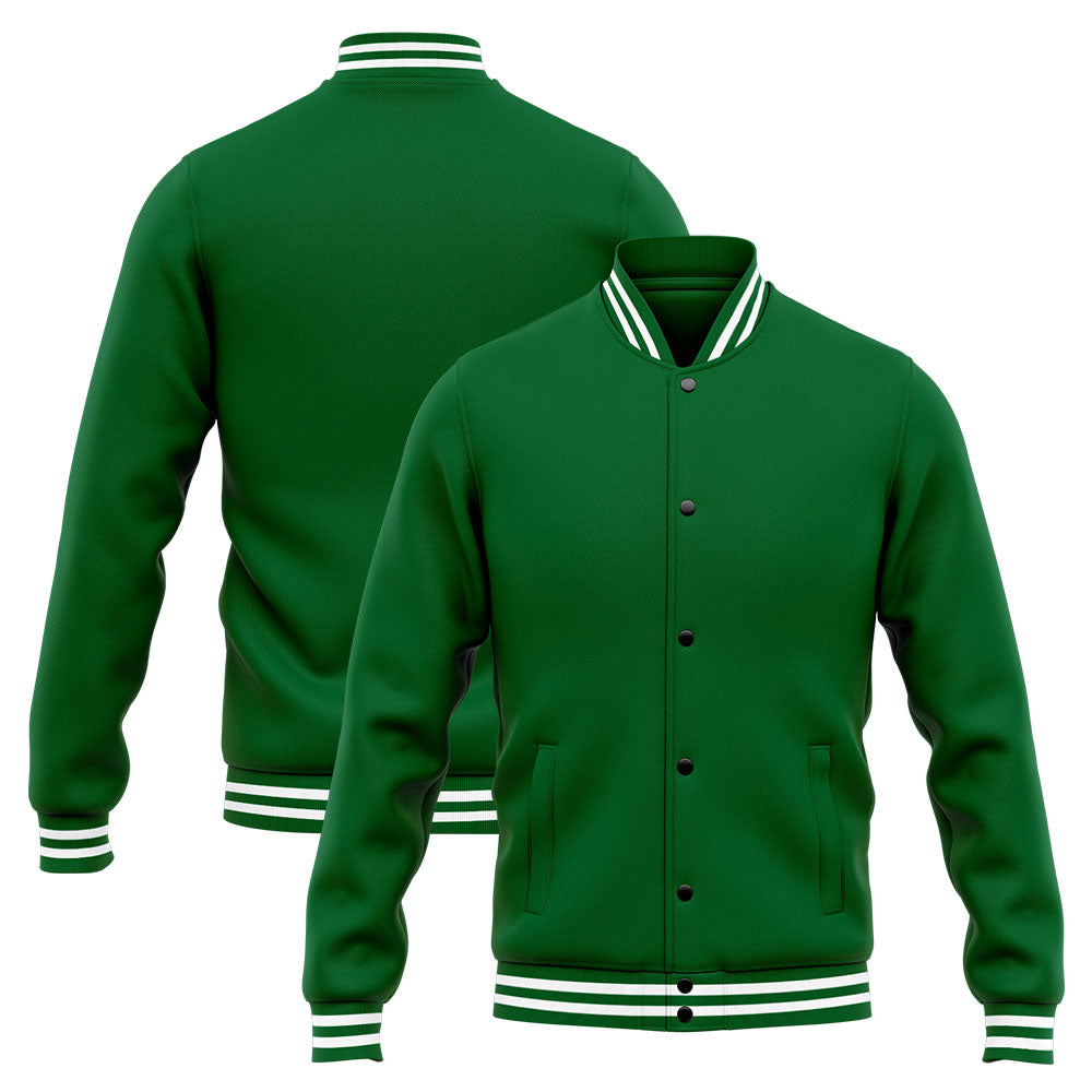 Custom Varsity Jacket Letterman jacket for Men, Women and Youth Green enthsush