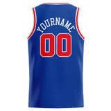 Custom Stitched Basketball Jersey for Men, Women And Kids Royal-Red-White