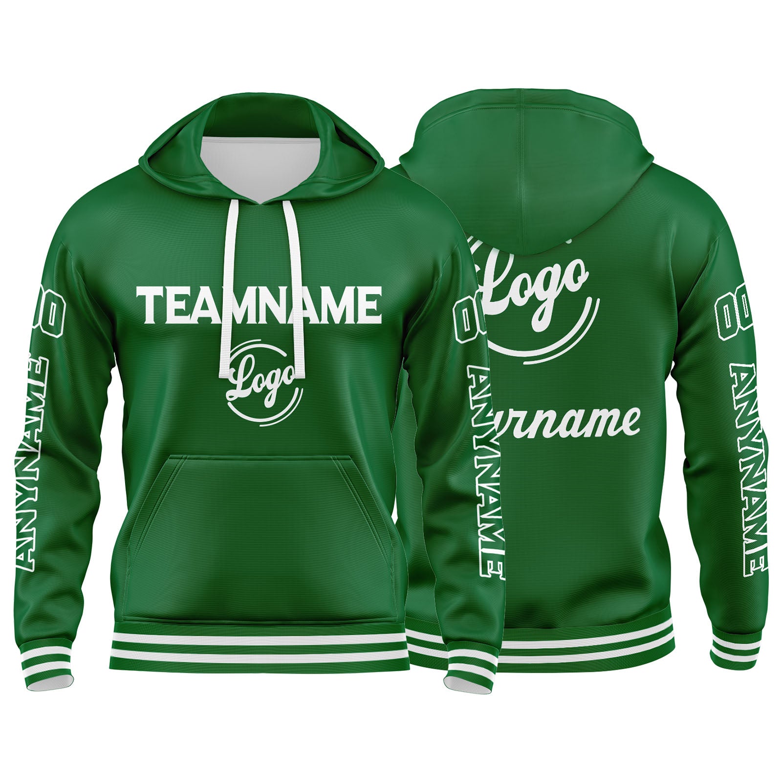 Custom Green Sweatshirt Hoodie For Men Women Girl Boy Print Your Logo Name Number enthsush