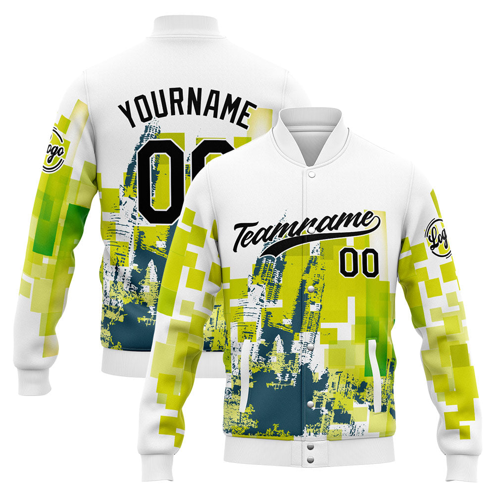 Personalized Custom Men's Jacket Customize Your Team Name, Logo, and Number enthsush
