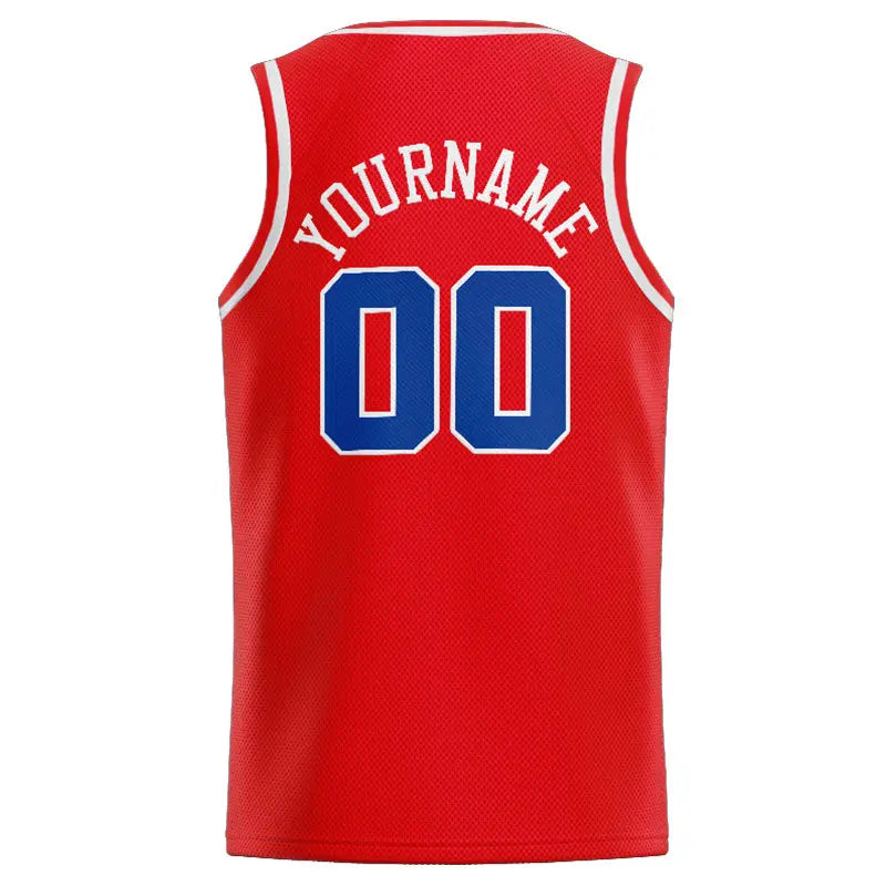 Custom Stitched Basketball Jersey for Men, Women And Kids Red-White-Royal enthsush