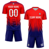 Custom Soccer Jerseys for Men Women Personalized Soccer Uniforms for Adult and Kid Red&Navy&White