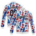 Personalized Custom Men's Jacket Customize Your Team Name, Logo, and Number enthsush