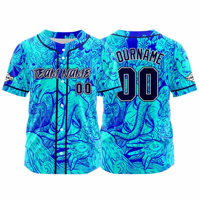 Custom Baseball Uniforms High-Quality for Adult Kids Optimized for Performance Witch-Blue enthsush