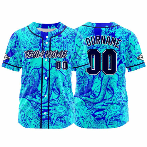 Custom Baseball Uniforms High-Quality for Adult Kids Optimized for Performance Witch-Blue enthsush