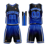 Custom Basketball Jersey Uniform Suit Printed Your Logo Name Number Black-Royal