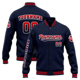 Custom Varsity Jacket Letterman jacket for Men, Women and Youth Navy Red