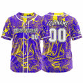 Custom Baseball Uniforms High-Quality for Adult Kids Optimized for Performance Witch-Purple&Yellow enthsush