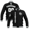Custom Black Grey White Waterproof Varsity Jackets Personalized Stitched Name Number Logo to Letterman Jackets enthsush