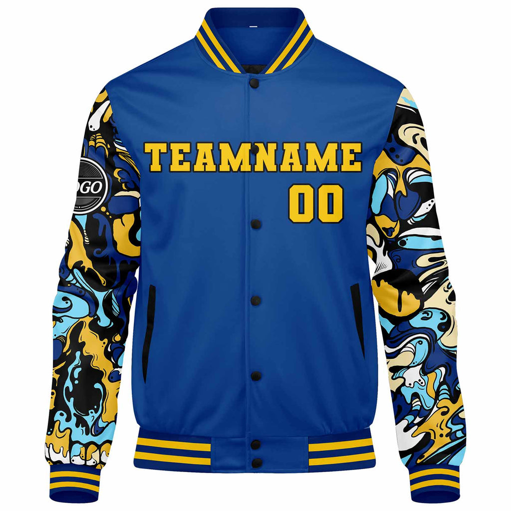 Custom Varsity Jacket Letterman jacket for Men, Women and Youth Royal enthsush