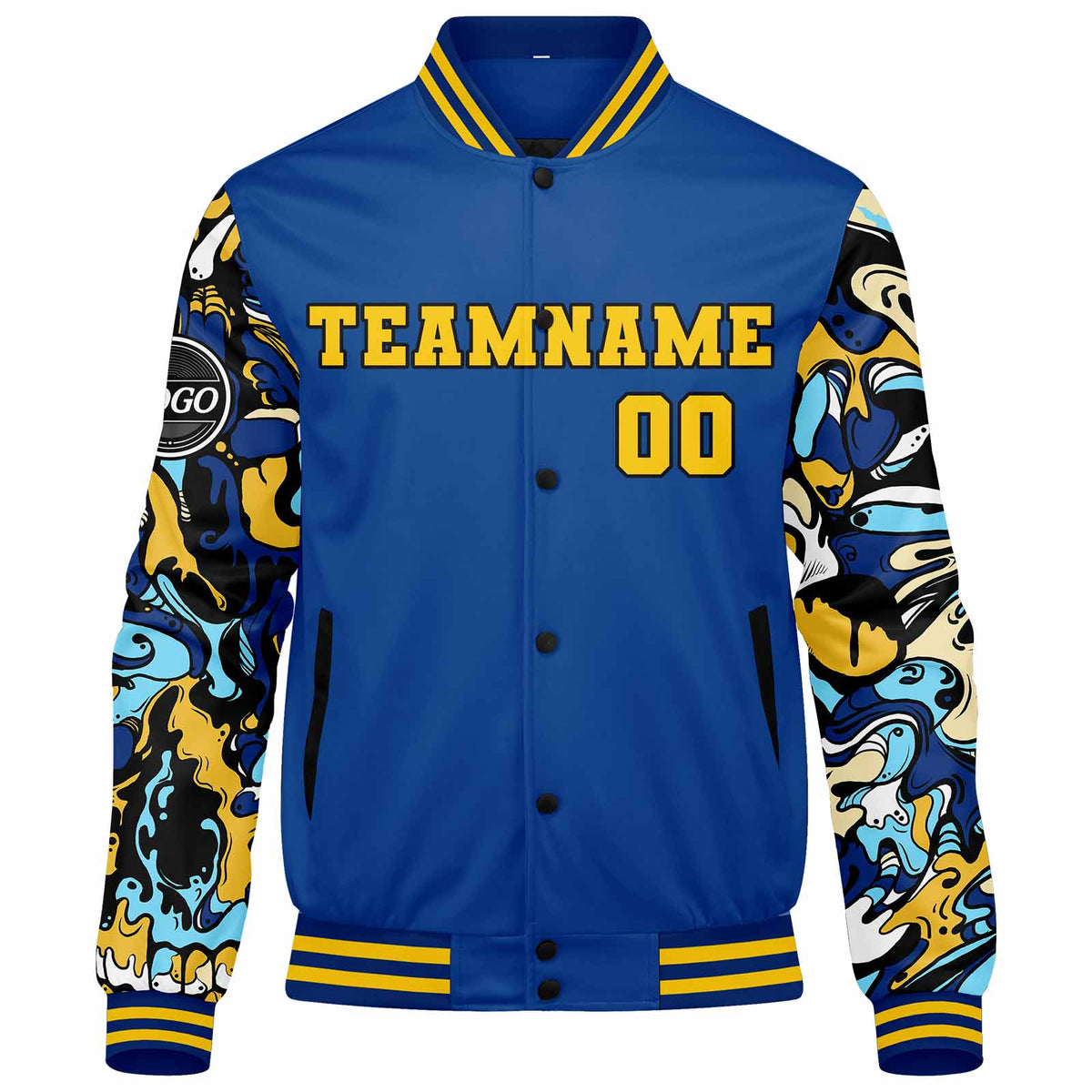 Custom Varsity Jacket Letterman jacket for Men, Women and Youth Royal enthsush