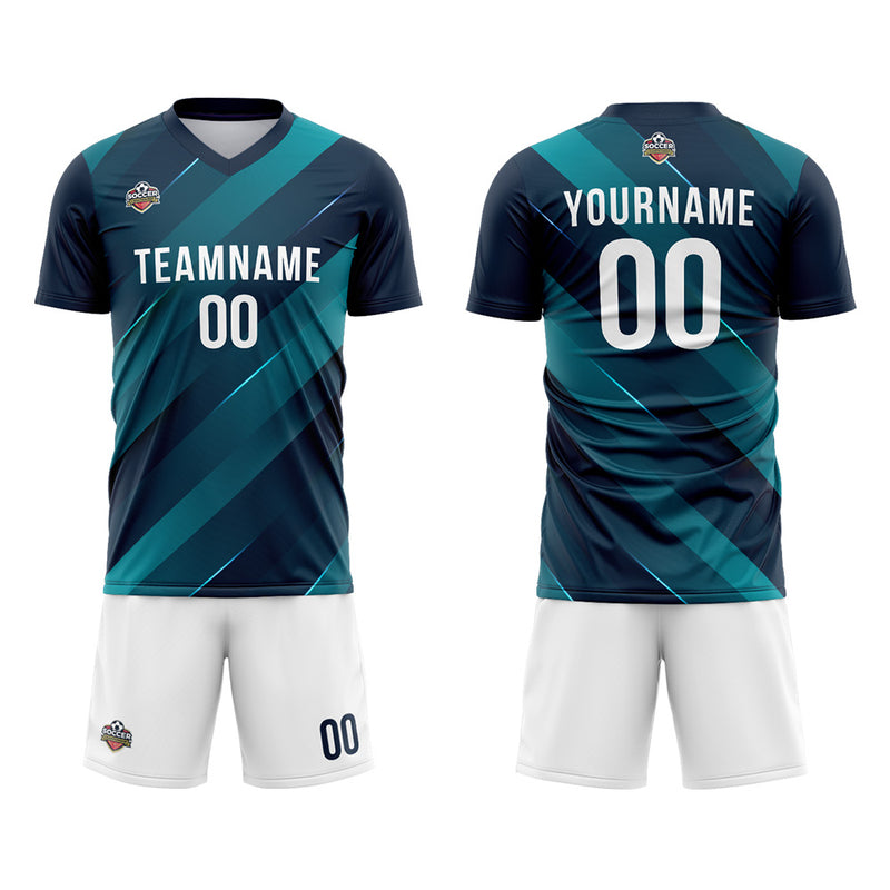 Custom Soccer Jerseys for Men Women Personalized Soccer Uniforms for Adult and Kid Green-White