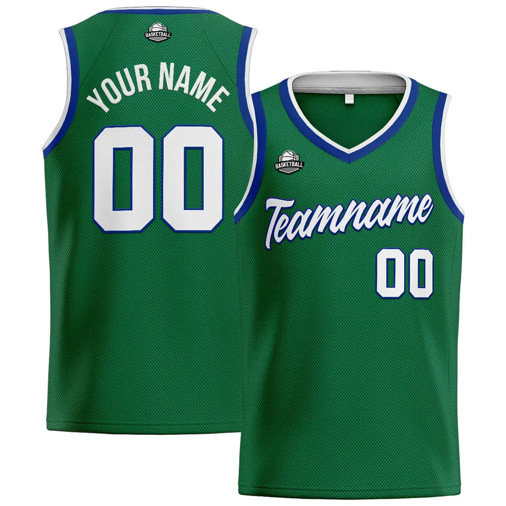 Custom Stitched Basketball Jersey for Men, Women  And Kids Green-White enthsush
