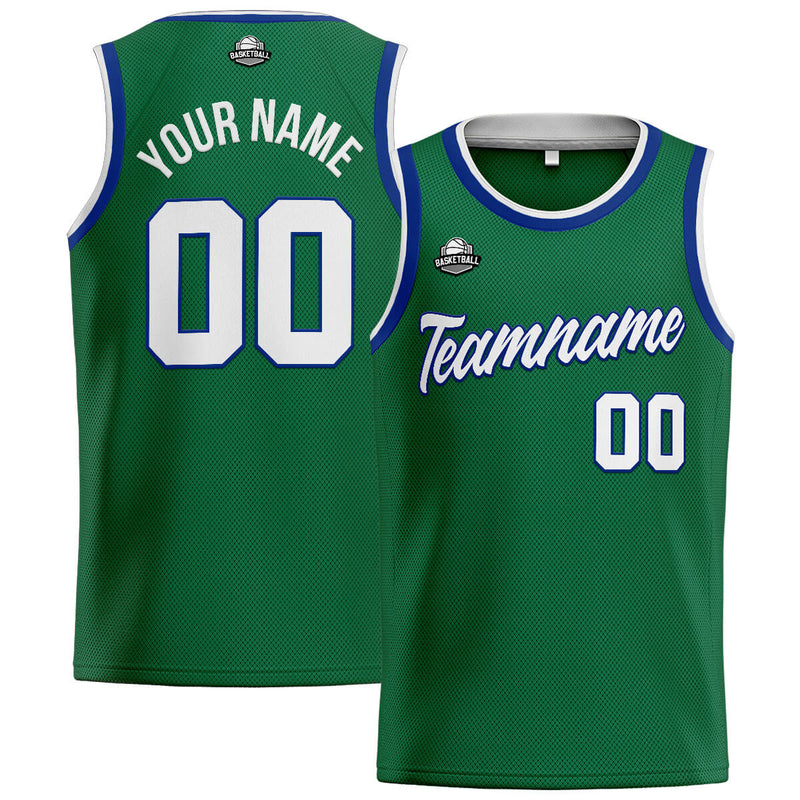 Custom Stitched Basketball Jersey for Men, Women  And Kids Green-White