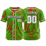 Custom Baseball Uniforms High-Quality for Adult Kids Optimized for Performance Witch-Green&Red