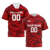 Custom Red Sleeve Hoodies for Men Women Shirts with Hoods Printed Name Logo