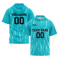 Custom Teal Sleeve Hoodies for Men Women Shirts with Hoods Printed Name Logo enthsush
