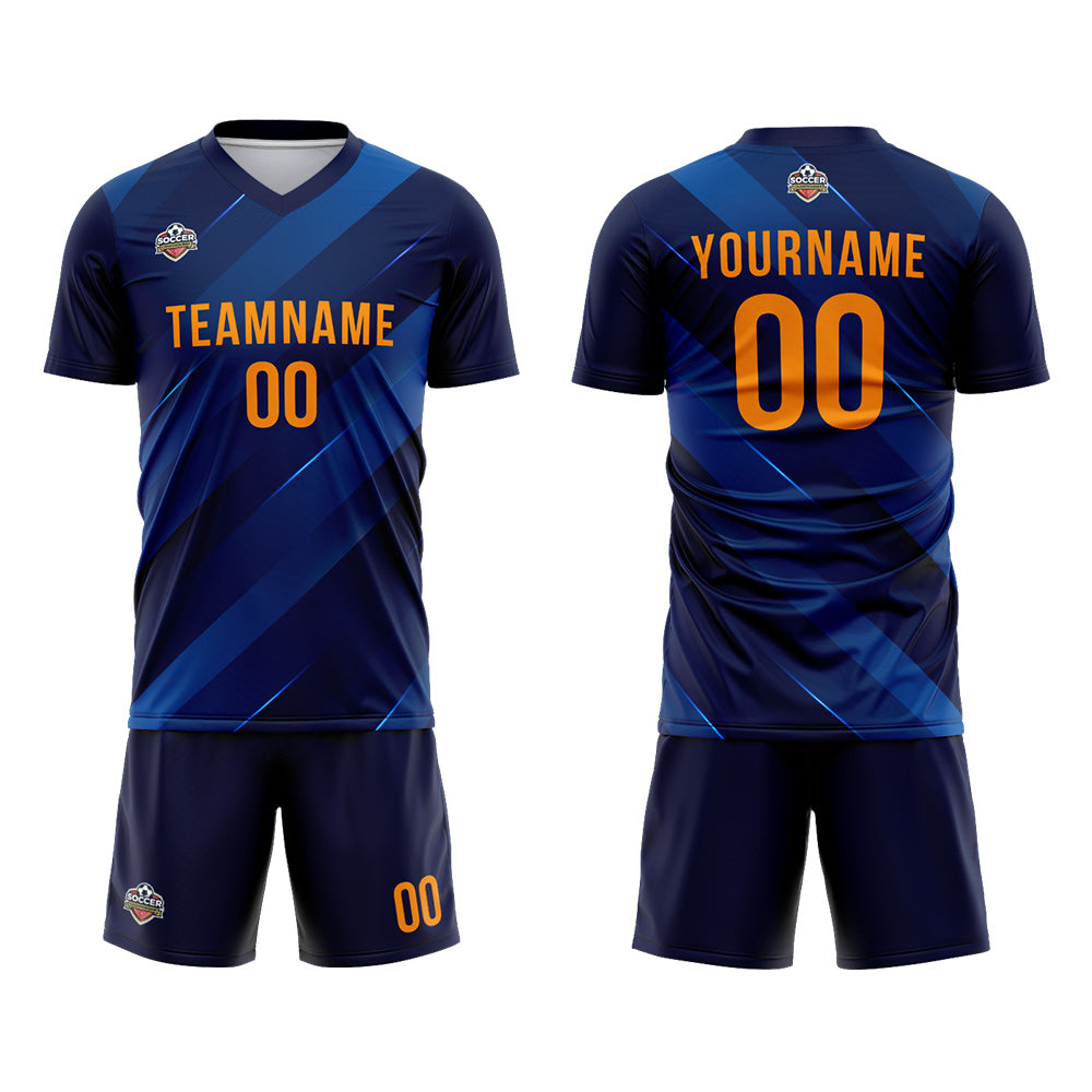 Custom Soccer Jerseys for Men Women Personalized Soccer Uniforms for Adult and Kid Navy enthsush