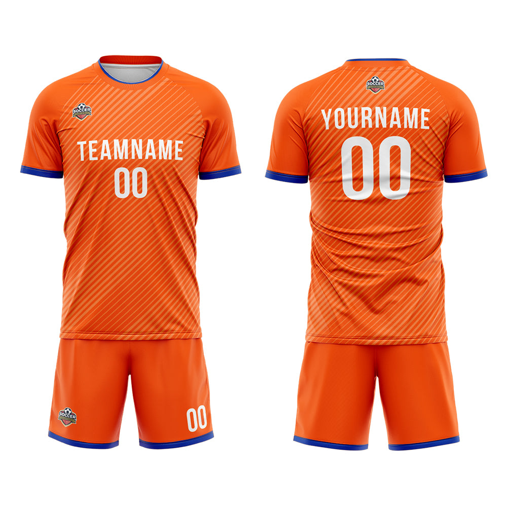 Custom Soccer Jerseys for Men Women Personalized Soccer Uniforms for Adult and Kid Orange enthsush