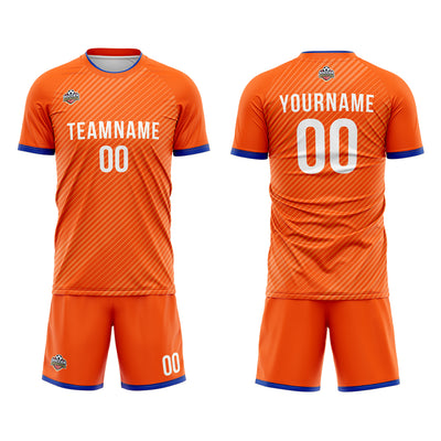Custom Soccer Jerseys for Men Women Personalized Soccer Uniforms for Adult and Kid Orange enthsush