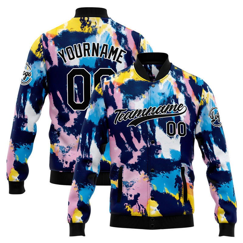 Personalized Custom Men's Jacket Customize Your Team Name, Logo, and Number