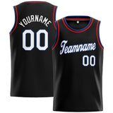 Custom Stitched Basketball Jersey for Men, Women And Kids Black-White-Royal-Red