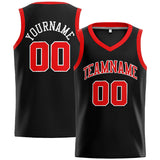 Custom Stitched Basketball Jersey for Men, Women And Kids Black-Red-White