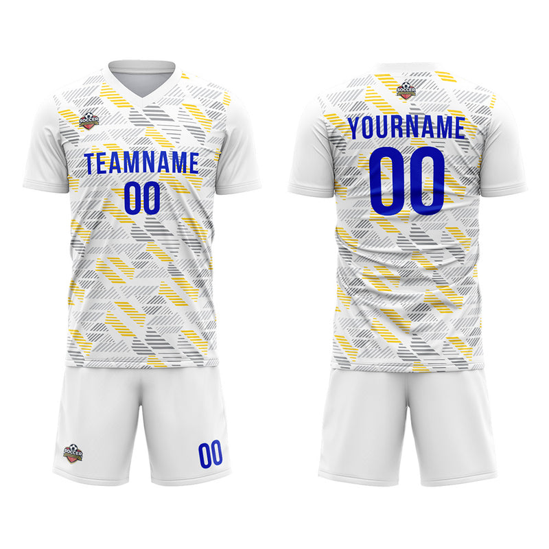 Custom Soccer Jerseys for Men Women Personalized Soccer Uniforms for Adult and Kid White