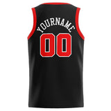 Custom Stitched Basketball Jersey for Men, Women And Kids Black-Red-White