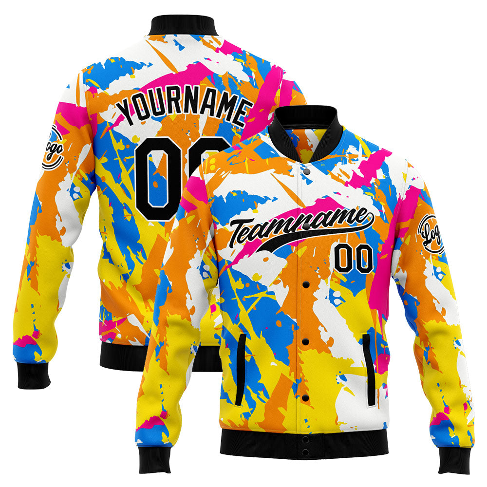 Personalized Custom Men's Jacket Customize Your Team Name, Logo, and Number enthsush