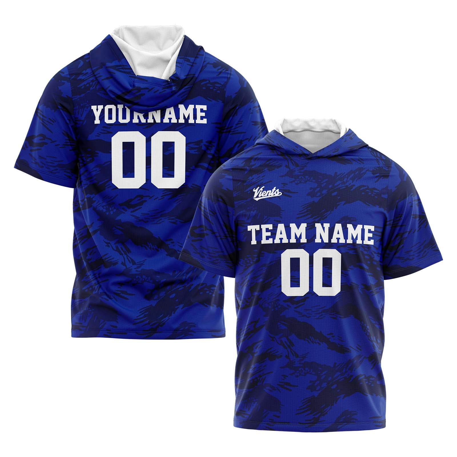 Custom Royal Sleeve Hoodies for Men Women Shirts with Hoods Printed Name Logo enthsush