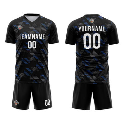 Custom Soccer Jerseys for Men Women Personalized Soccer Uniforms for Adult and Kid Black enthsush