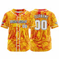 Custom Baseball Uniforms High-Quality for Adult Kids Optimized for Performance Witch-Yellow&Red enthsush