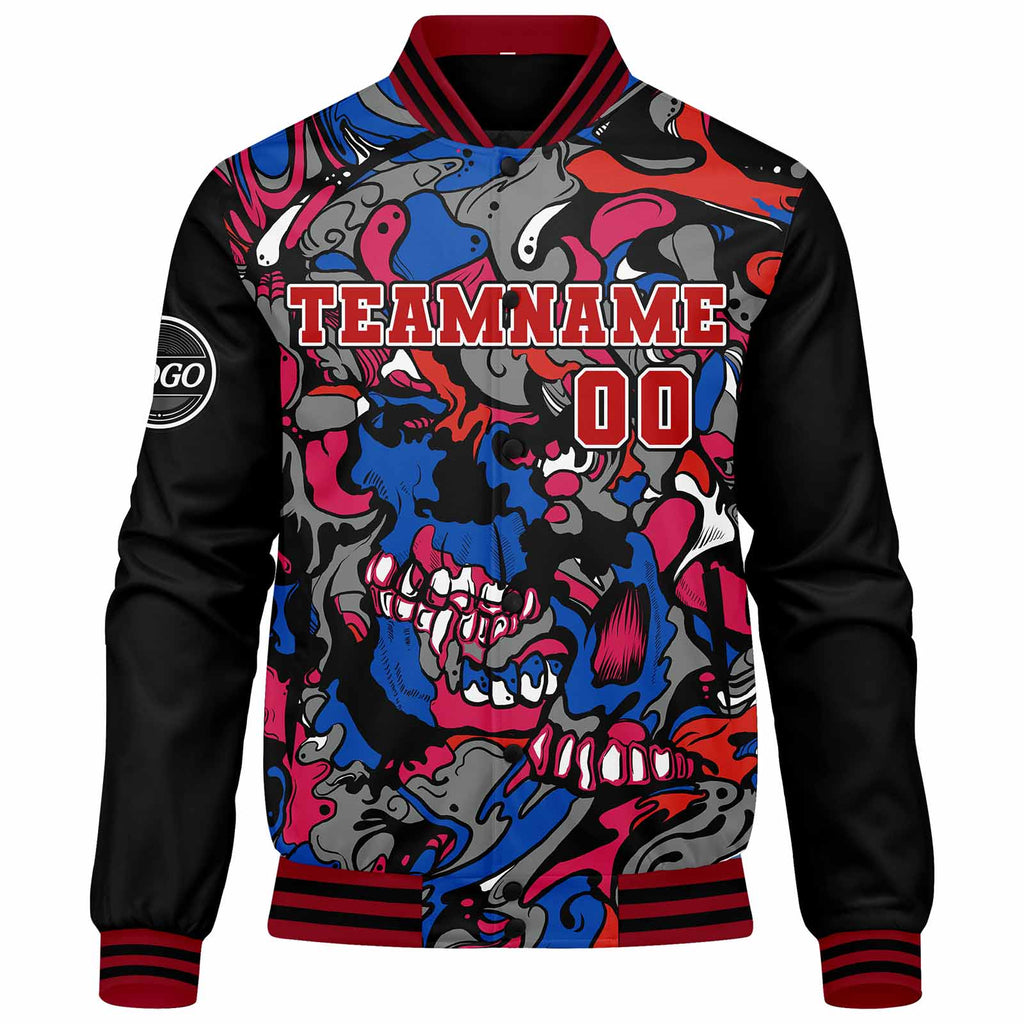 Custom Varsity Jacket Letterman jacket for Men, Women and Youth Red Royal enthsush