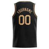 Custom Stitched Basketball Jersey for Men, Women And Kids Black-Gold