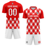 Custom Soccer Jerseys for Men Women Personalized Soccer Uniforms for Adult and Kid Red-White