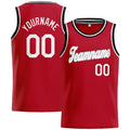 Custom Stitched Basketball Jersey for Men, Women And Kids Red-White-Gray-Black enthsush