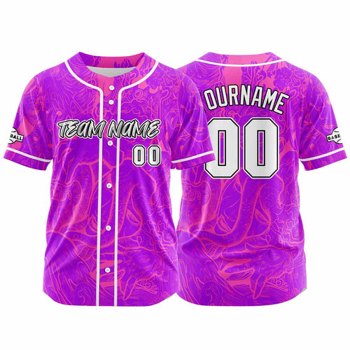 Custom Baseball Uniforms High-Quality for Adult Kids Optimized for Performance Witch-Rose&Pink enthsush