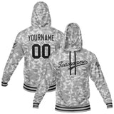 Custom Sweatshirt Hoodie For Men Women Girl Boy Print Your Logo Name Number Gray Camouflage