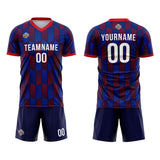 Custom Soccer Jerseys for Men Women Personalized Soccer Uniforms for Adult and Kid Navy-Red