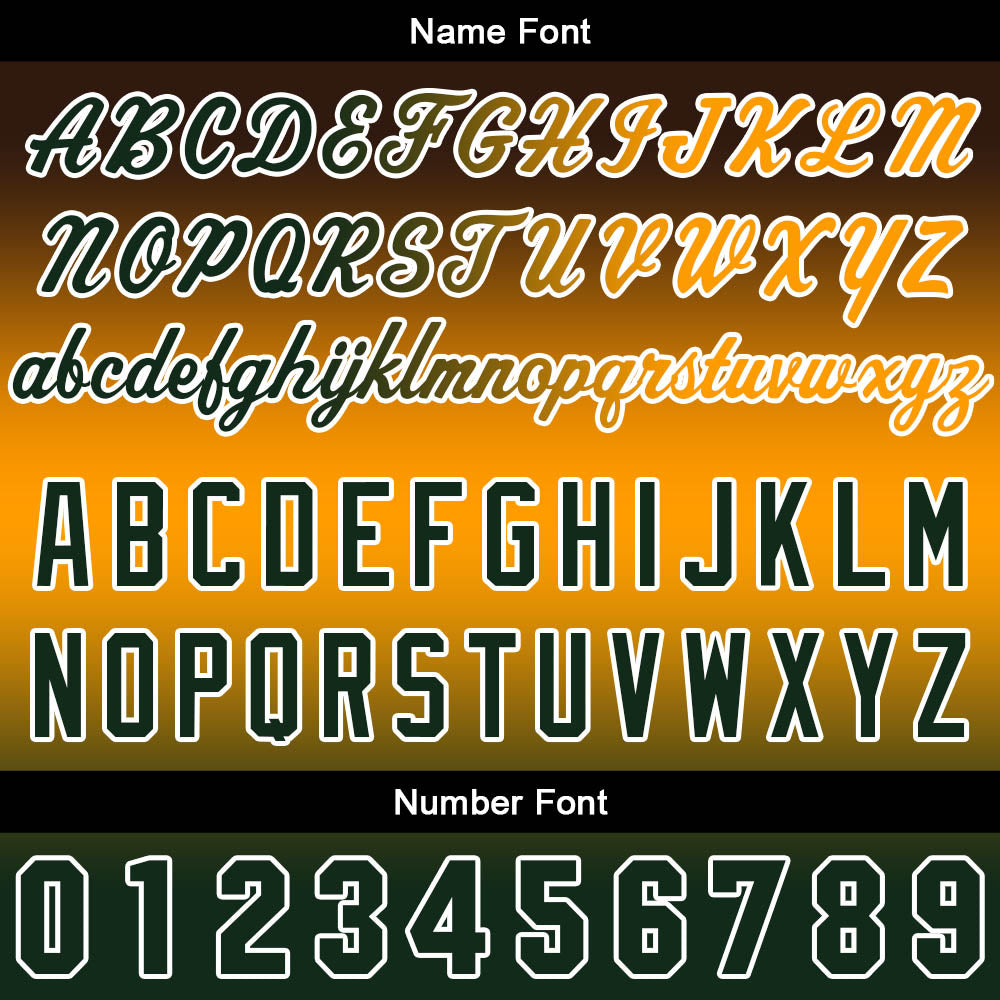 Custom Gradient Hoodie For Man Woman Girl Boy Print Your Logo Name Number Orange Green enthsush