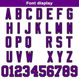 Custom White Purple Reversible Gradient Football Jersey Personalized Football Shirts for Men Women  Printed Team Name Number Logo